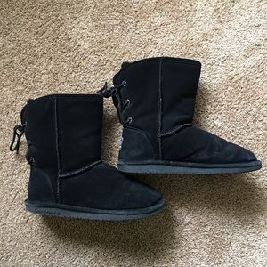 Lace Back Winter Boots